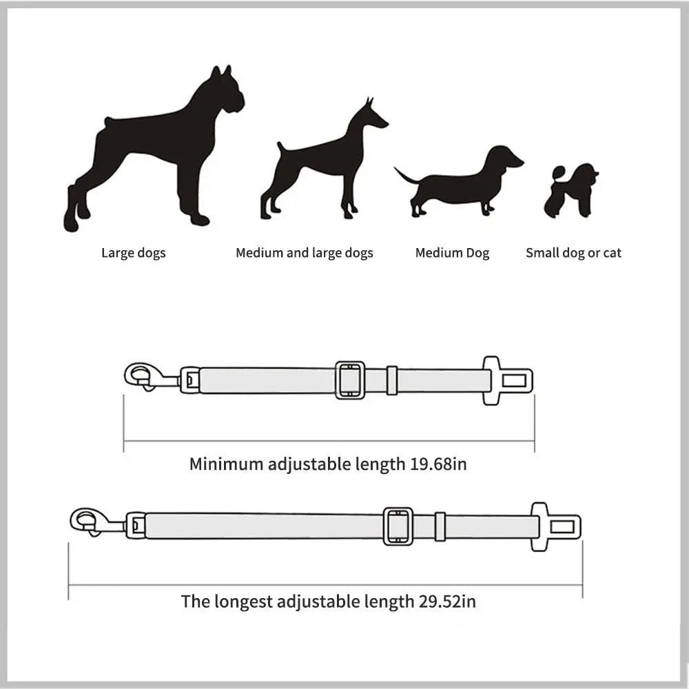 Adjustable Pet Dog Car Seat