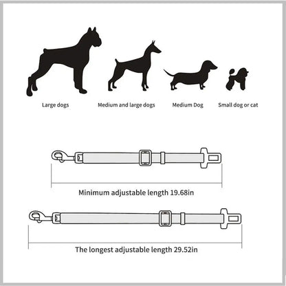 Adjustable Pet Dog Car Seat