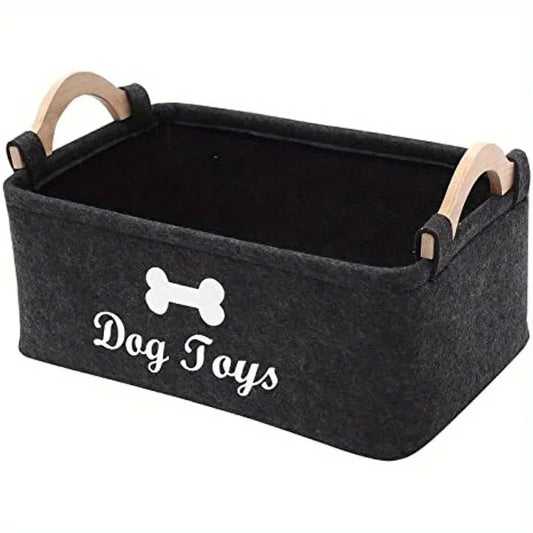 Felt pet toy box perfect for organizing pets