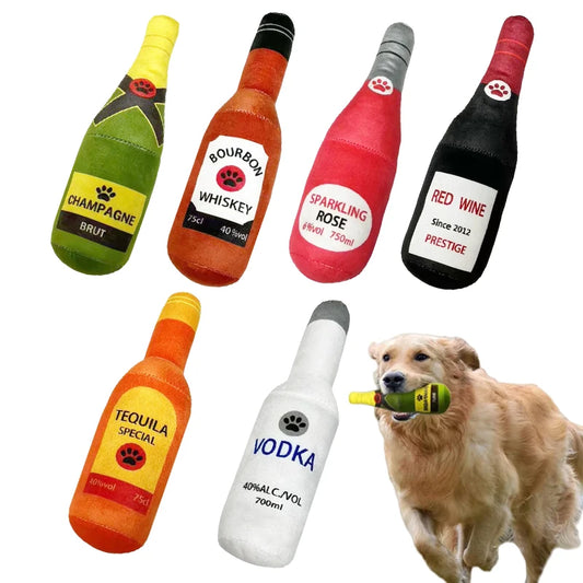Funny Plush Dog Toys Beer