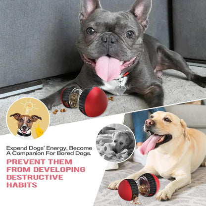 Dog Puzzle Toy Elliptical Track Rolling Increase Intelligence Ball